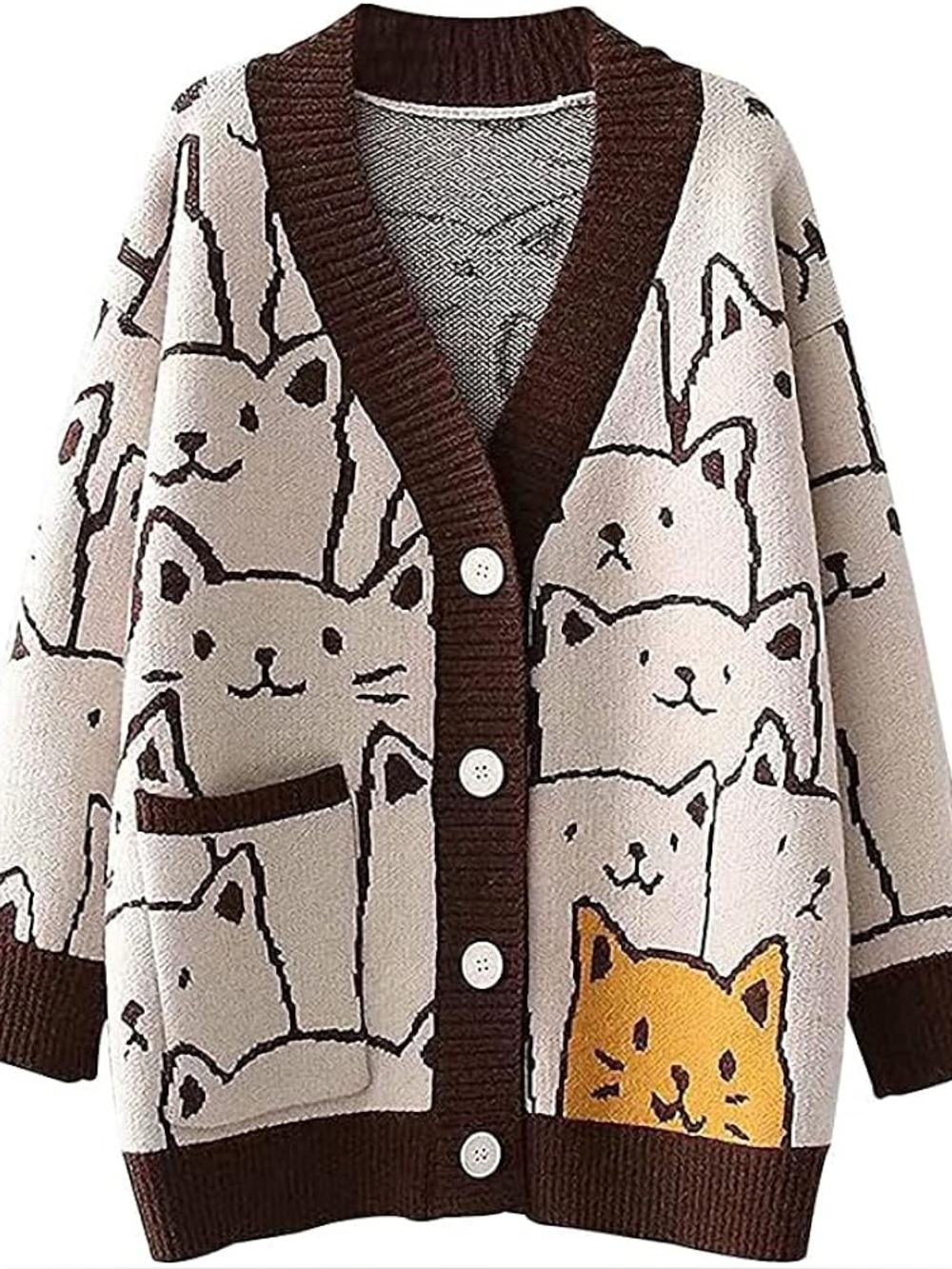 Cute cat cardigan